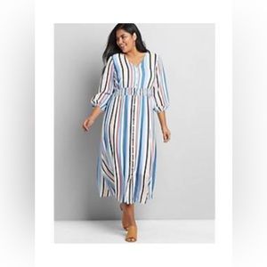 Gently used colorful midi dress